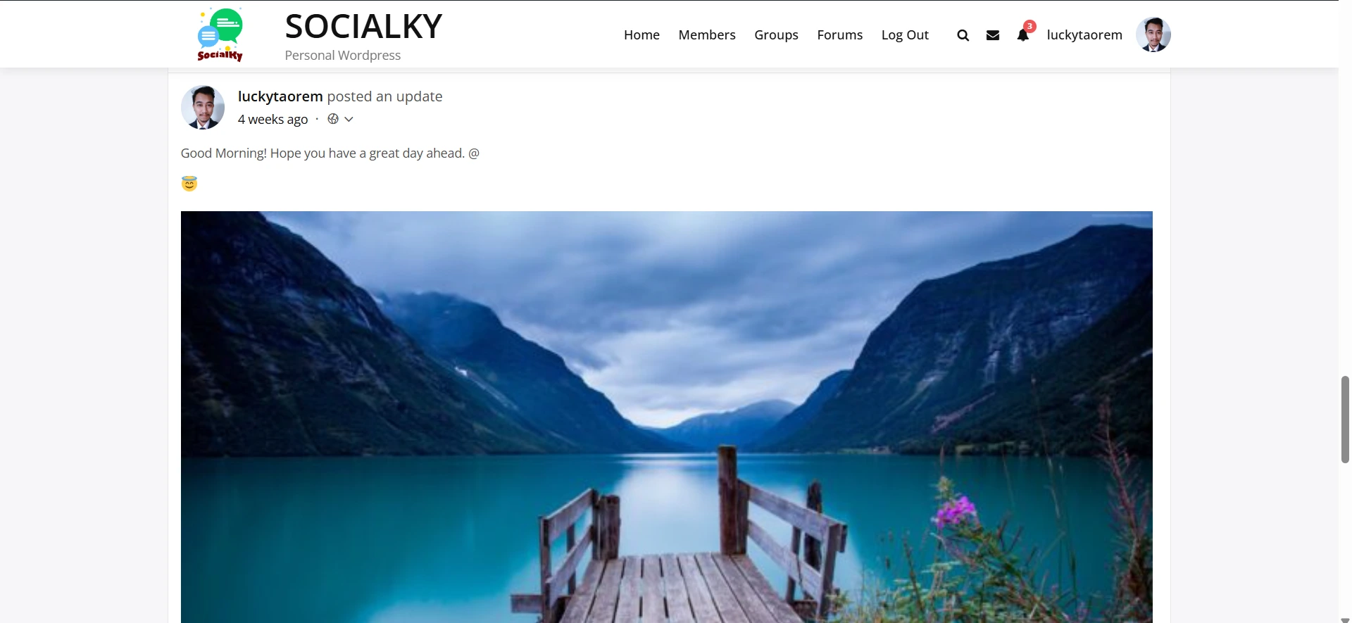 my wordpress site created By Taorem Lucky Singh